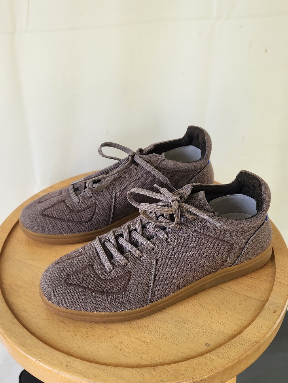 Rothy's Men's Rs01 Casual Knit Lace-Up Sneakers In Brown